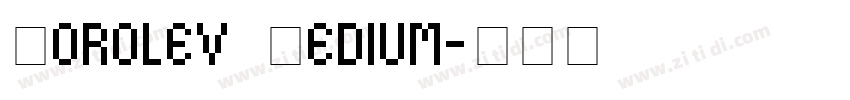 Korolev Medium字体转换